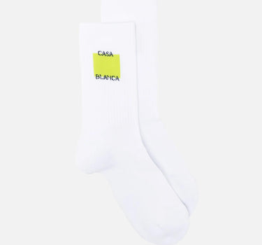 "Acid Lime Logo Square Socks" ASS26ACC010 01 CASABLANCA 