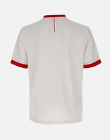 T-shirt in cotone elasticizzato con bandiera 50562134 101 BOSS 
