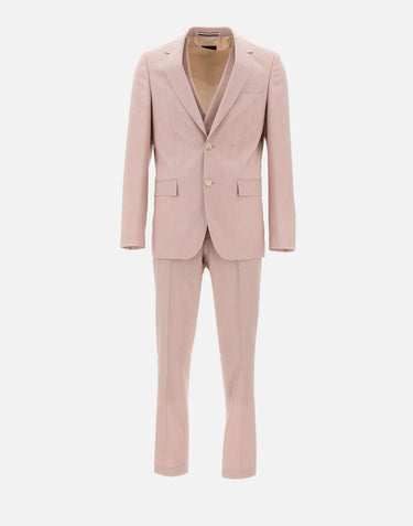 Abito tre pezzi slim fit in lana vergine 50561836 686 BOSS 