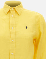 Camicia in lino 211970730 502 POLO RALPH LAUREN 