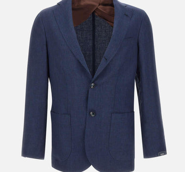 Blazer Jimmy in lino, lana e seta GJIMMY 35028003 BARBA