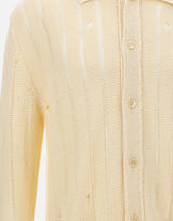 Cardigan in maglia destroyed S6LAMAKP042 015 LANEUS 