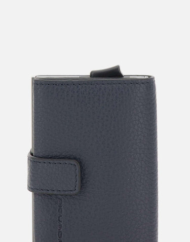Porta carte di credito in pelle PP5649MOSR BLU PIQUADRO 