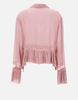 Blusa in georgette con pizzo 2C444A N0114 BLUMARINE 