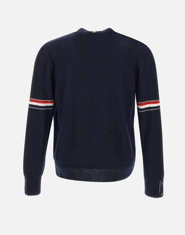 Cardigan "Rib stitch relaxed fit" MKC519A Y1002415 THOM BROWNE 