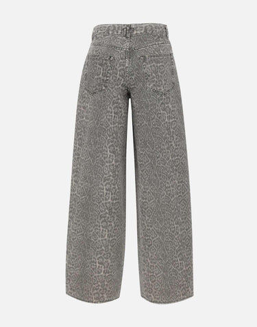Jeans flare con stampa MF5333T160A P9132 LIU-JO 