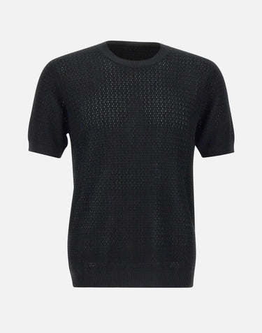 T-shirt  in filato di cotone e viscosa 100221 013 KANGRA 