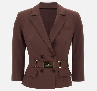Giacca in tessuto tecnico bielastico GI22461E2 644 ELISABETTA FRANCHI 