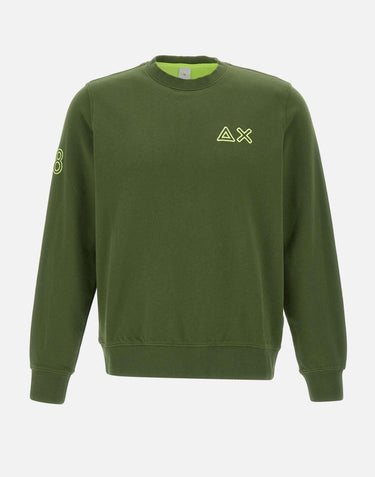 "Fluo fleece sweatshirt" F35115 37 SUN68 