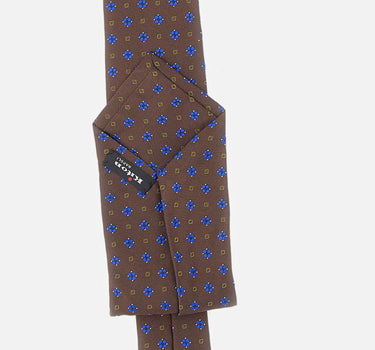 Cravatta in seta con micromotivo UCRVKRC02M8506 000 KITON 