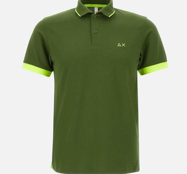 "Stripe Fluo polo" A35120 37 SUN68 