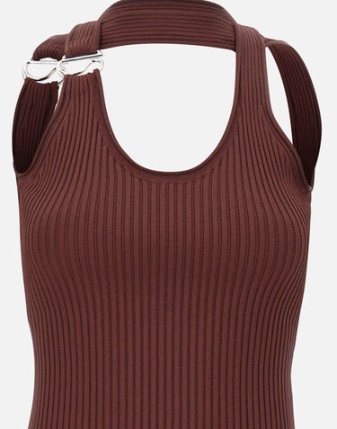 Top a maglia "C-Logo" COPML214Y3025 BRW COPERNI 