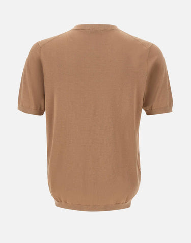 Maglia a maniche corte in misto seta e cotone 300421 190 KANGRA 
