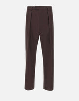 Pantaloni con pince in cotone 50563825 210 BOSS 