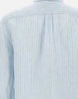 Camicia over in lino a righe 211A96158 003 POLO RALPH LAUREN 