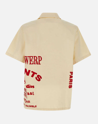 "Red print shirt" 024S CREAM ARTE ANTWERP 