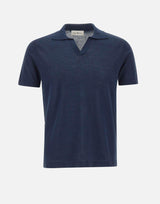 Polo in misto lino e cotone DC126102 BLUNAVY DELLA CIANA CASHMERE 