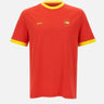 T-shirt in cotone elasticizzato con bandiera 50562134 648 BOSS 