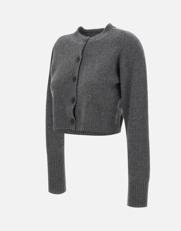 Cardigan "Zephir" in cashmere ZEPHIR ANTHRACITE LOULOU DE SAISON 
