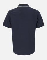 Polo open collar in misto seta e cotone 26411237 050 PAUL&SHARK 