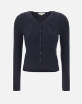 Cardigan in lana stretch V202879925 510TWN VINCE. 
