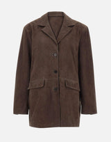 Blazer over in pelle scamosciata 115580 573 ROTATE BIRGER CHRISTENSEN 