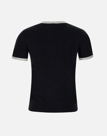 T-shirt "Signature contrast" VESJTS017JS0070 BLKHERWHITE COURREGES 