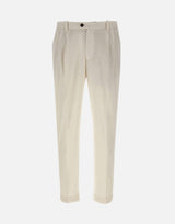 Pantaloni in misto lino e cotone DVR57CLI1002 0106 DEVORE 