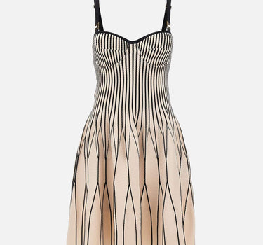 Abito in maglia bicolore AM27S62E2 E84 ELISABETTA FRANCHI 