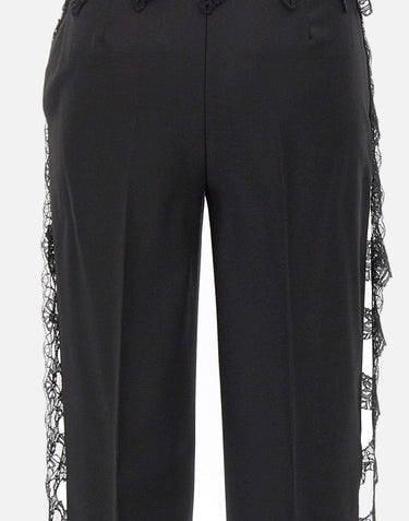 Pantaloni in twill di lana 2P196A N0990 BLUMARINE 