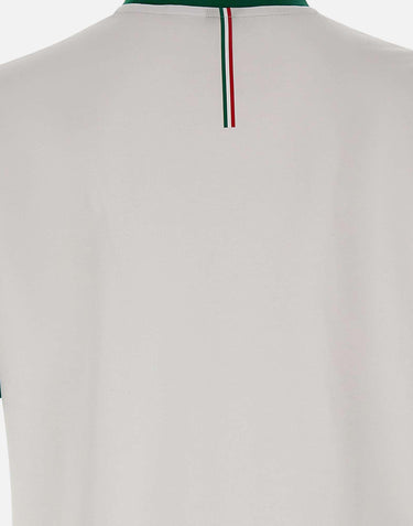 T-shirt in cotone elasticizzato con bandiera 50562134 120 BOSS 
