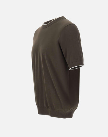 Maglia a maniche corte con profili a contrasto 301421 232 KANGRA 