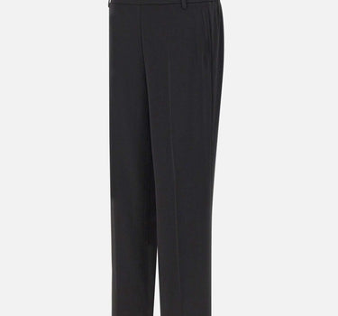 Pantaloni dritti con vita elasticizzata V073322383 001BLK VINCE. 