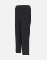 Pantaloni dritti con vita elasticizzata V073322383 001BLK VINCE. 