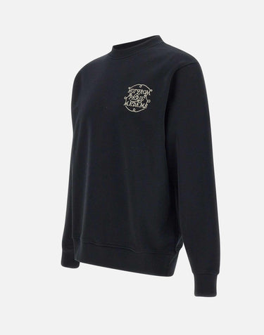 "Le sweatshirt slogan tresses" SW172 CO127BLACK DROLE DE MONSIEUR 