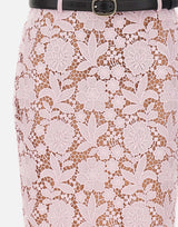 Gonna midi in pizzo 182MSKP PINK SELF-PORTRAIT 