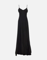 Abito "Amelie" in crepe di viscosa 6028 NERO LES FILLES D'EVA 