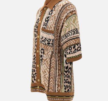 Camicia in maglia jacquard S6LAMAKS059 920 LANEUS 