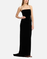 "Velvet Maxi Train Dress" 115004 100 ROTATE BIRGER CHRISTENSEN 