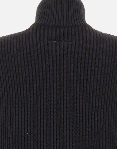 Gilet in lana con zip S52FB0106 M13286900 MM6 MAISON MARGIELA 