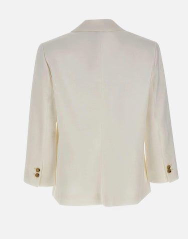 Blazer in misto lino V099891559 101OWH VINCE. 