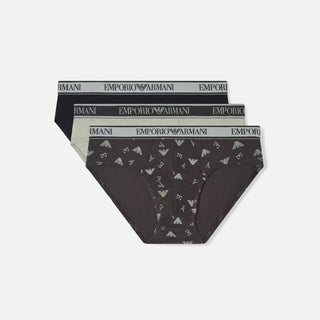 Set tre pack slip in cotone stretch EM000369 AF20669M7115 EMPORIO ARMANI 