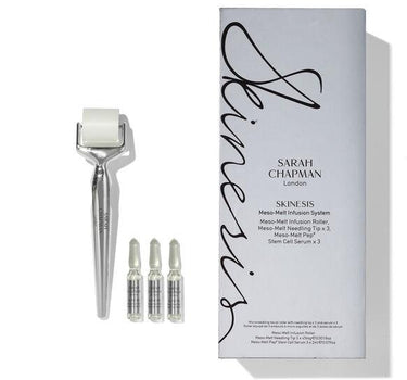 "Platinum meso-melt infusion system microneedling facial roller & serum" 1078  SARAH CHAPMAN 
