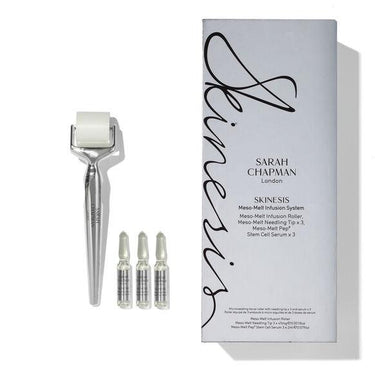 "Platinum meso-melt infusion system microneedling facial roller & serum" 1078  SARAH CHAPMAN 