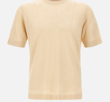 T-shirt in misto lino e cotone TS0MC LC14R030 FILIPPO DE LAURENTIIS 