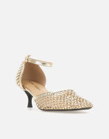 Scarpe con tacco "Shiny Décolleté All Over Strass" R15CONNIE PLATINUM STRATEGIA 