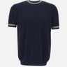 T-shirt in seta e cotone DK87052 BLU DIKTAT 