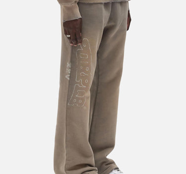 "Hwt fleece pant" P459 HFGS425GREY PURPLE BRAND 