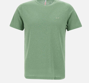 "Jersey linen t-shirt" T35132 84 SUN68 