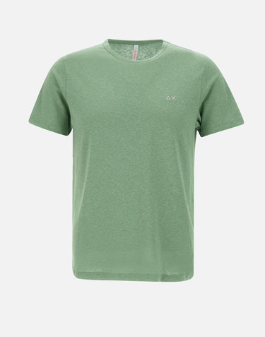 "Jersey linen t-shirt" T35132 84 SUN68 